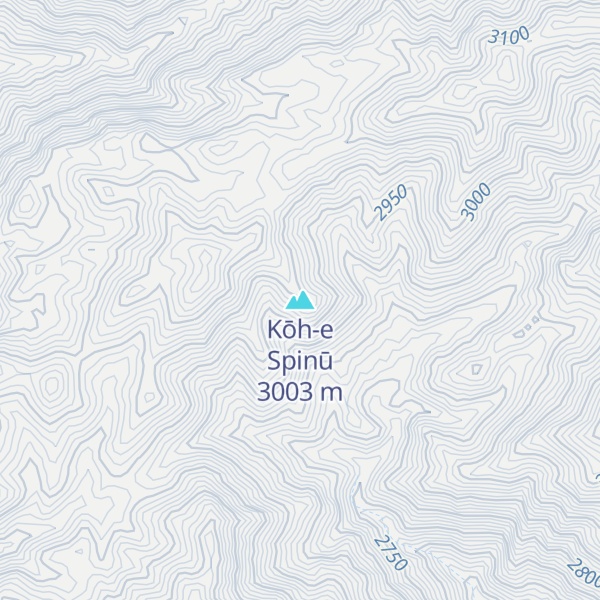 Map of Kōh-e Spinū