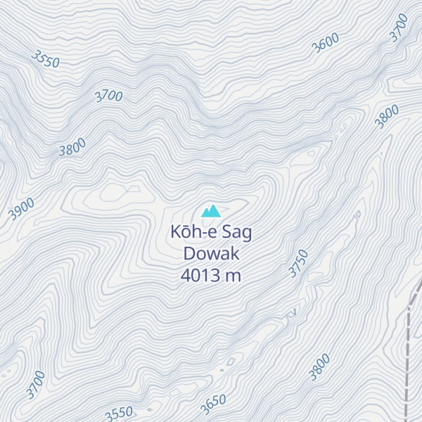 Map of Kōh-e Sag Dowak