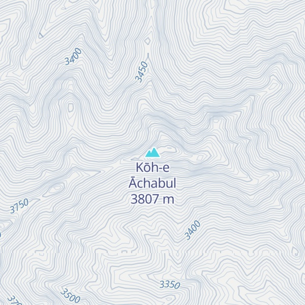 Map of Kōh-e Āchabul