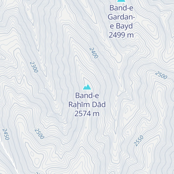 Map of Band-e Raḩīm Dād
