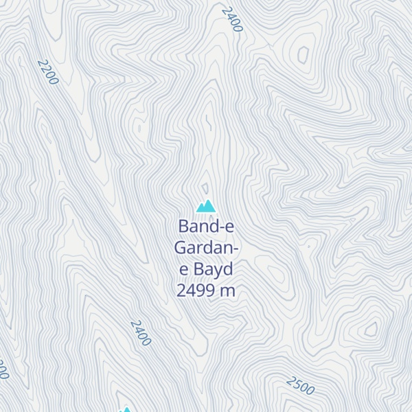 Map of Band-e Gardan-e Bayd