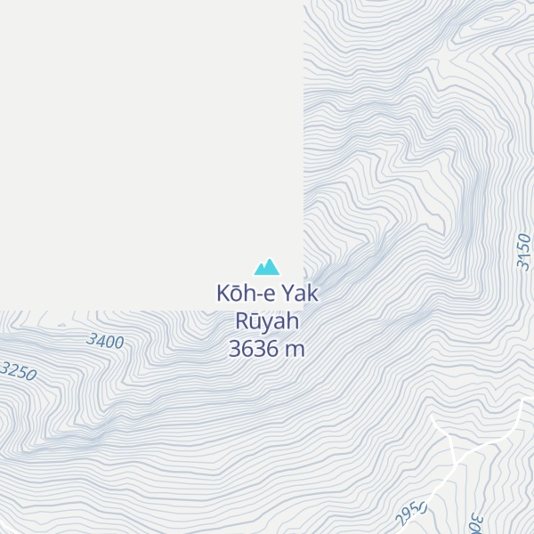 Map of Kōh-e Yak Rūyah