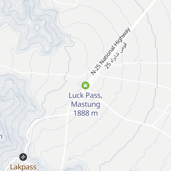 Map of Luck Pass, Mastung