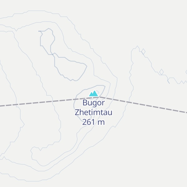Map of Bugor Zhetimtau