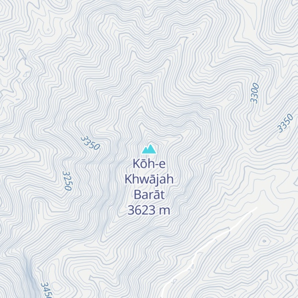 Map of Kōh-e Khwājah Barāt