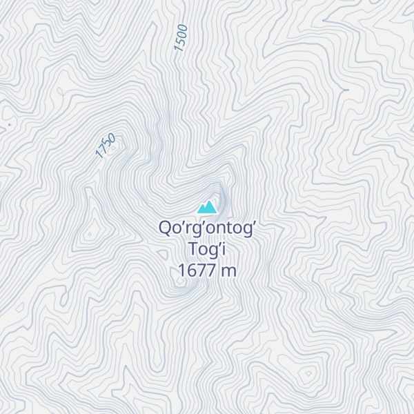 Map of Qo’rg’ontog’ Tog’i