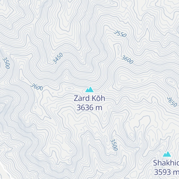 Map of Zard Kōh