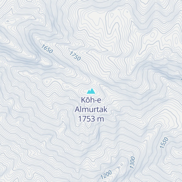 Map of Kōh-e Almurtak