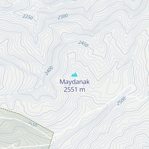 Map of Maydanak