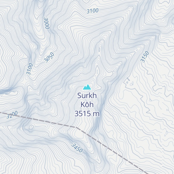 Map of Surkh Kōh