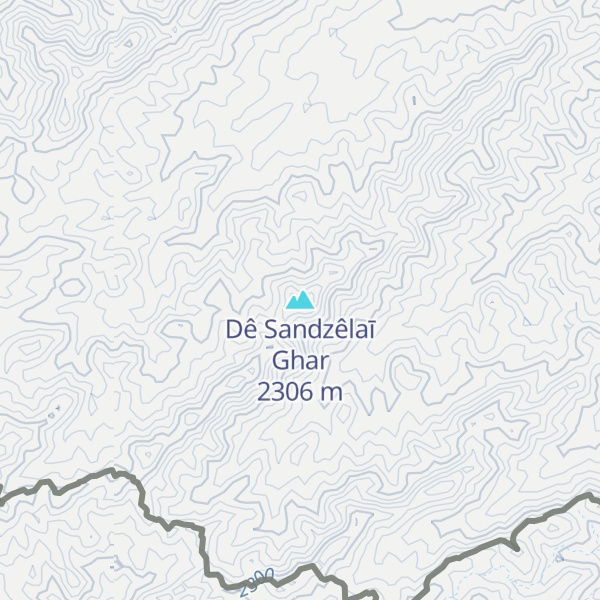 Map of Dê Sandzêlaī Ghar