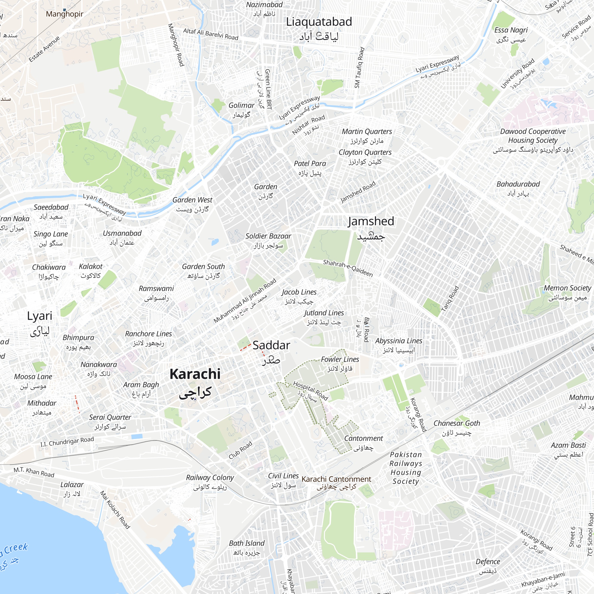 High Court Officers Residence map