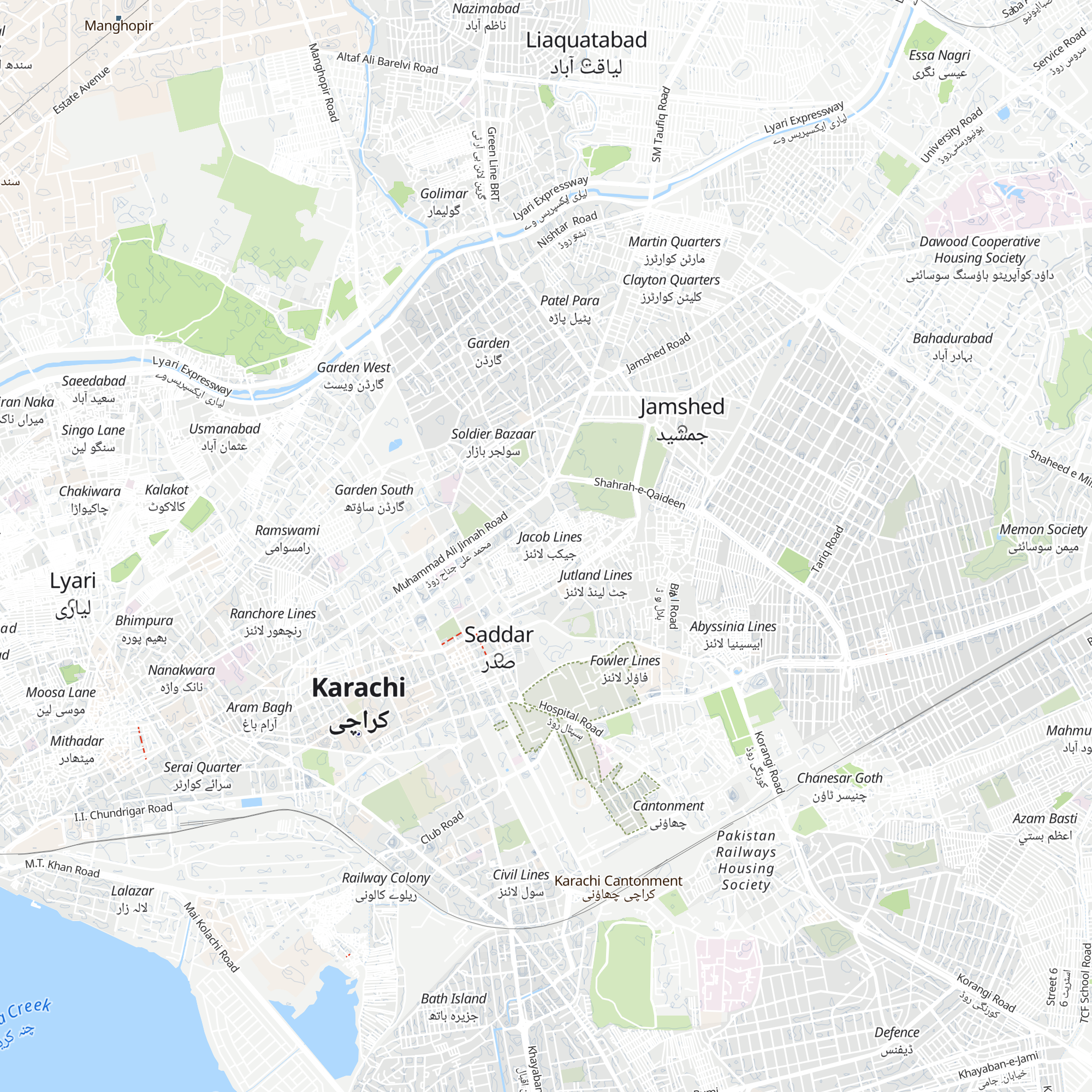 High Court Officers Residence map