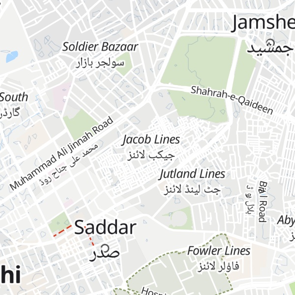 Map of High Court Officers Residence
