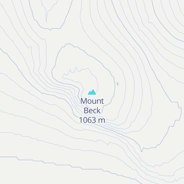 Map of Mount Beck