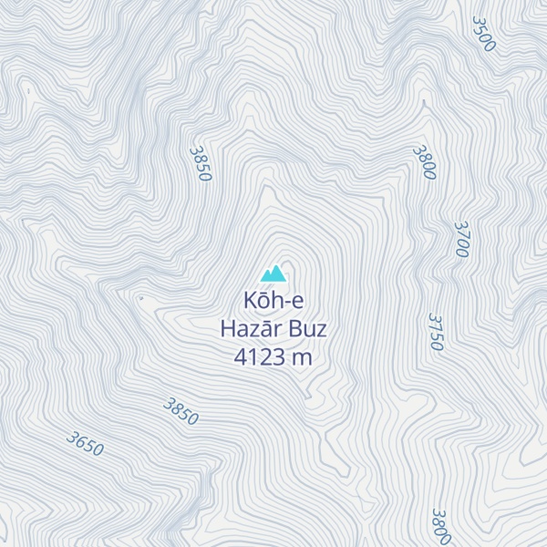 Map of Kōh-e Hazār Buz