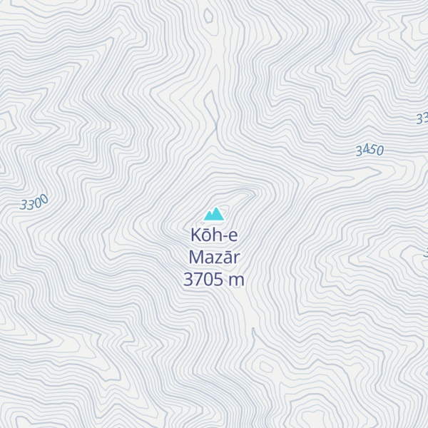 Map of Kōh-e Mazār