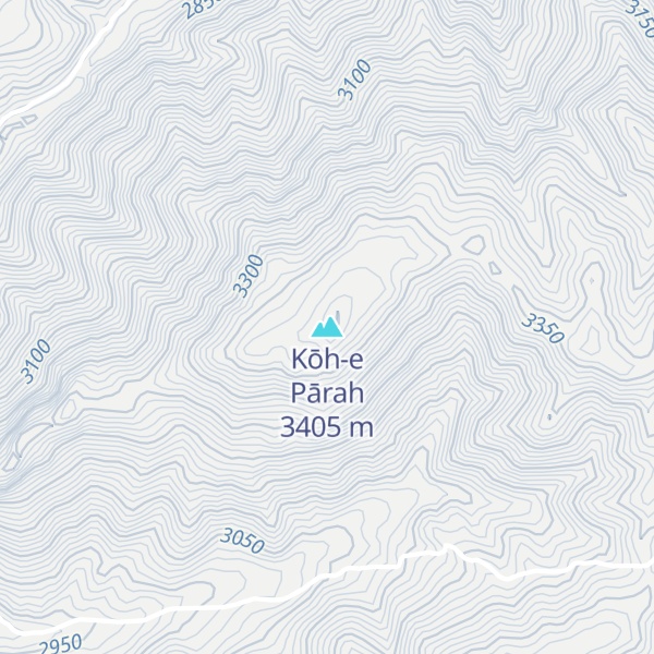 Map of Kōh-e Pārah