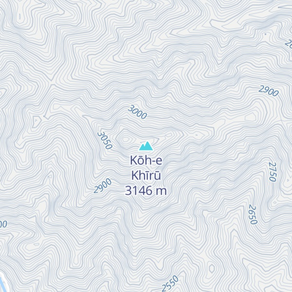 Map of Kōh-e Khīrū