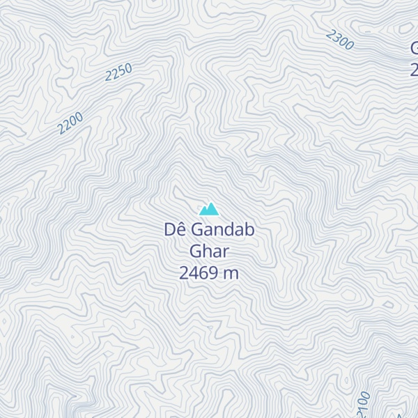 Map of Dê Gandab Ghar