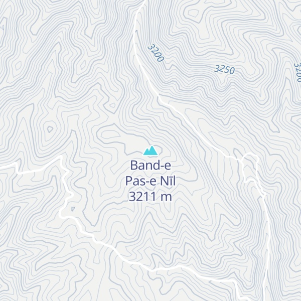 Map of Band-e Pas-e Nīl