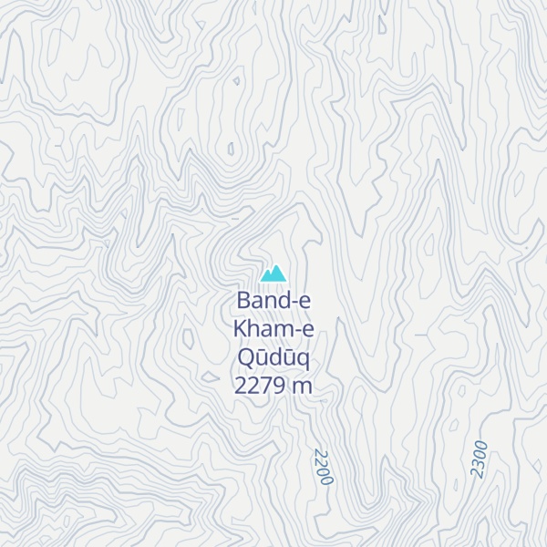 Map of Band-e Kham-e Qūdūq