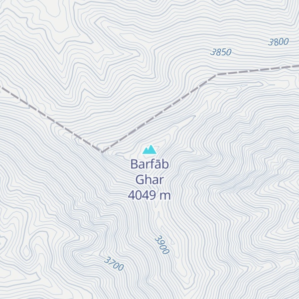 Map of Barfāb Ghar