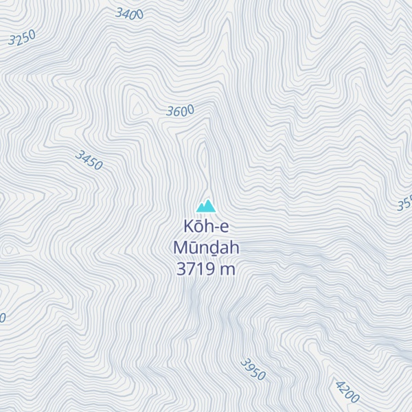 Map of Kōh-e Mūnḏah