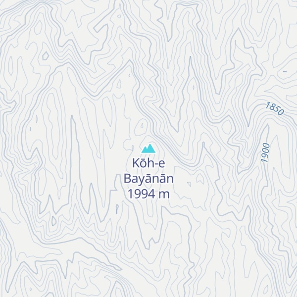 Map of Kōh-e Bayānān