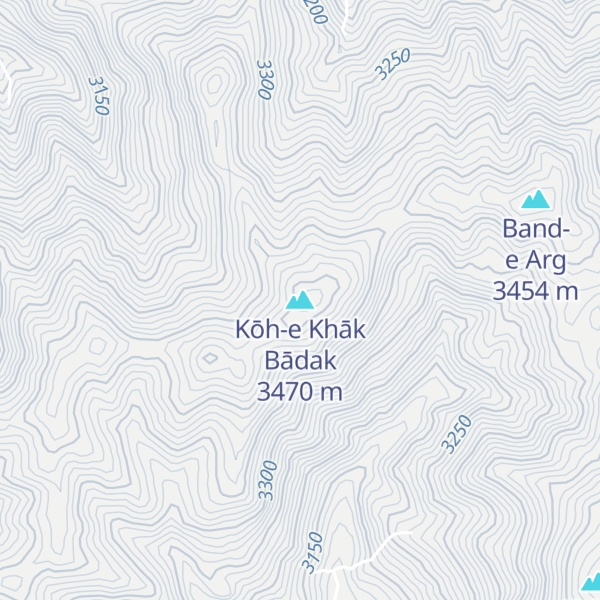 Map of Kōh-e Khāk Bādak