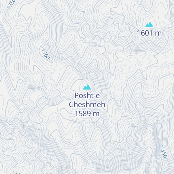 Map of Posht-e Cheshmeh