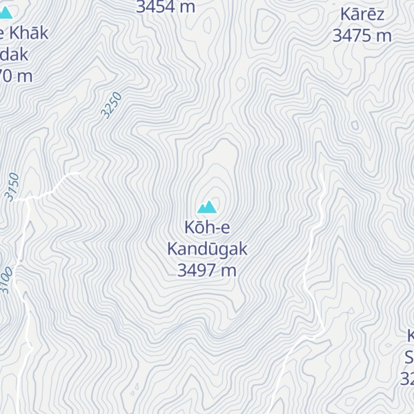 Map of Kōh-e Kandūgak