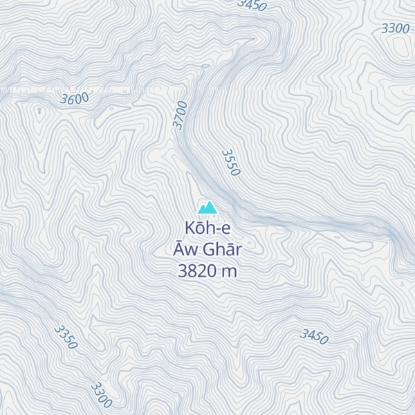 Map of Kōh-e Āw Ghār