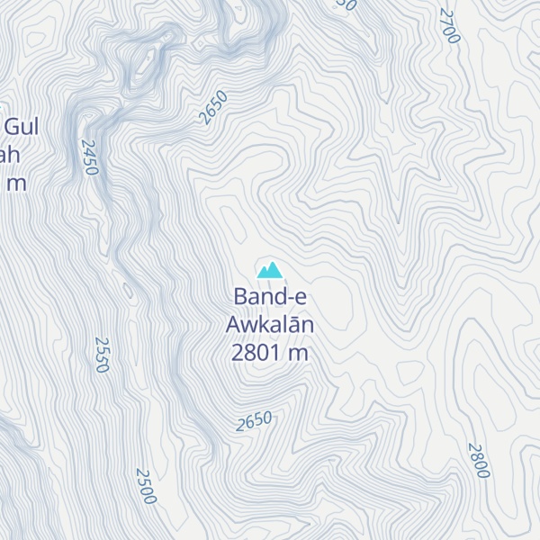 Map of Band-e Awkalān