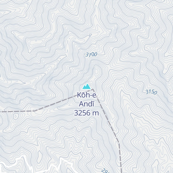 Map of Kōh-e Andī