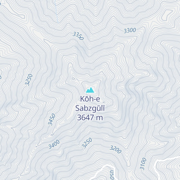 Map of Kōh-e Sabzgūlī