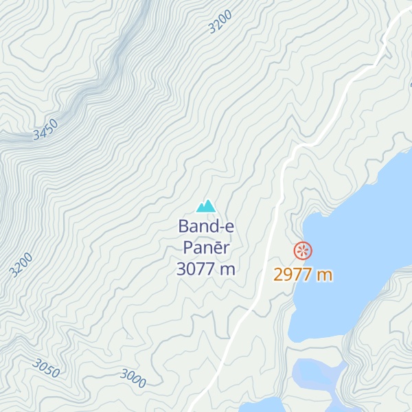 Map of Band-e Panēr