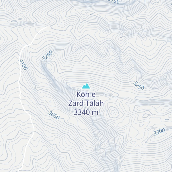 Map of Kōh-e Zard Tālah