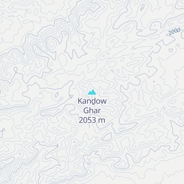 Map of Kanḏow Ghar