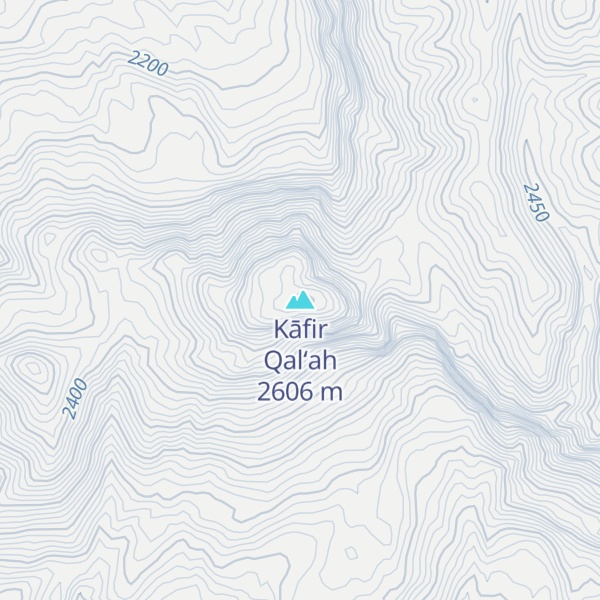 Map of Kāfir Qal‘ah