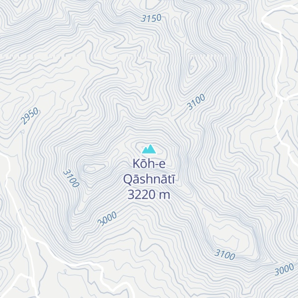 Map of Kōh-e Qāshnātī