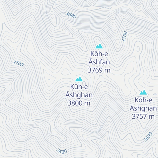 Map of Kūh-e Āshghan