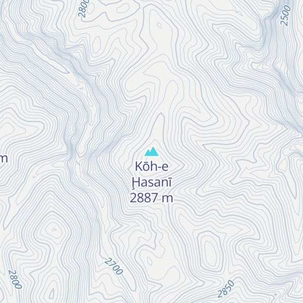 Map of Kōh-e Ḩasanī
