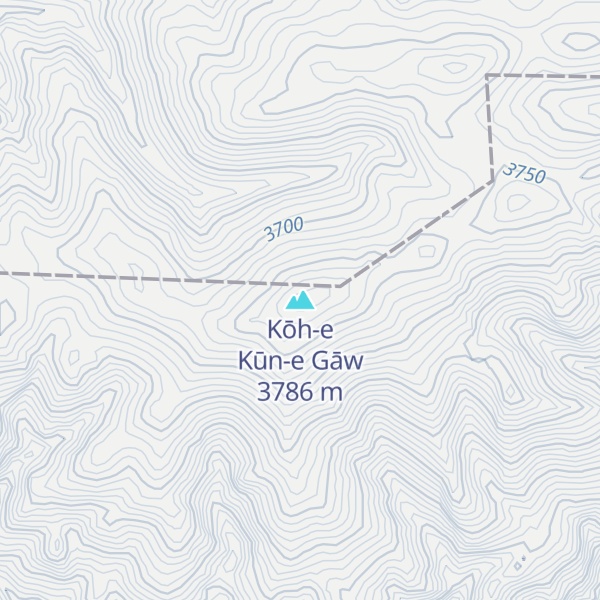 Map of Kōh-e Kūn-e Gāw