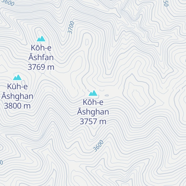 Map of Kōh-e Āshghan