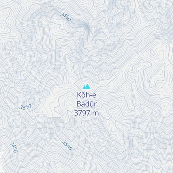 Map of Kōh-e Badūr
