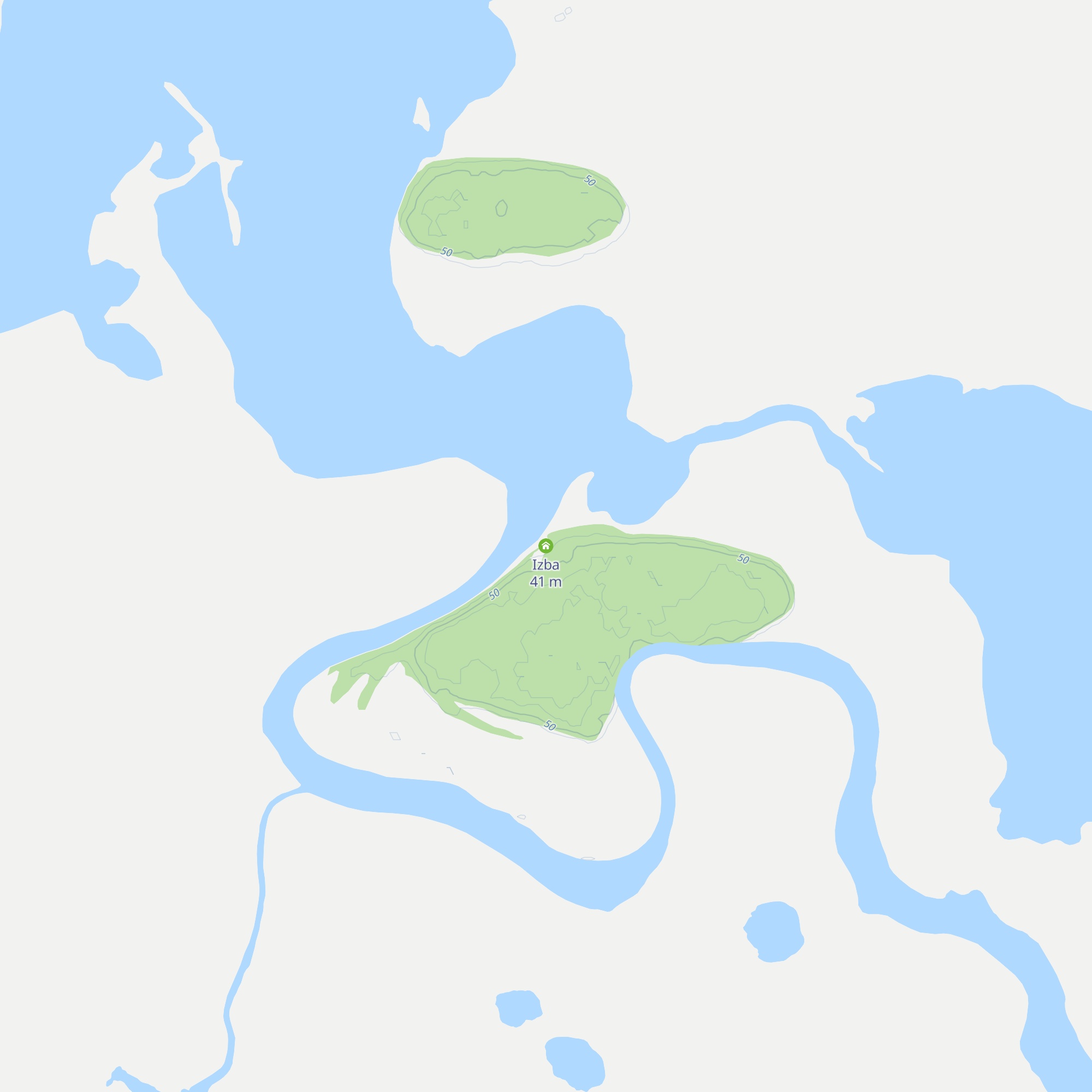Izba map