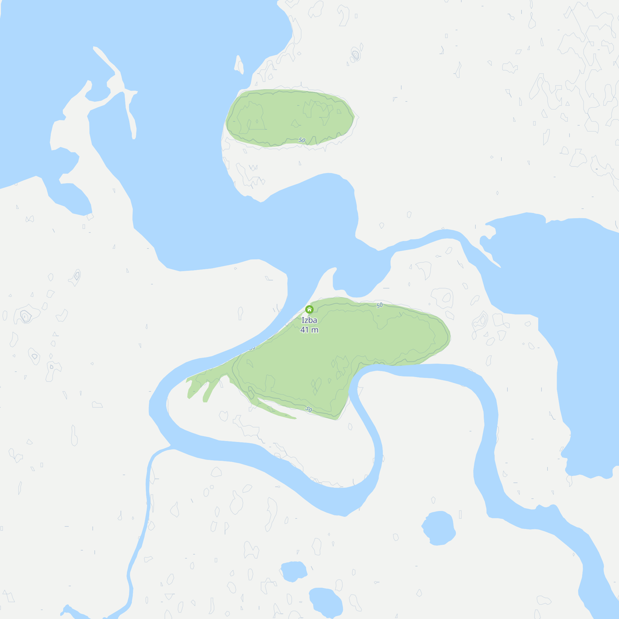 Izba map