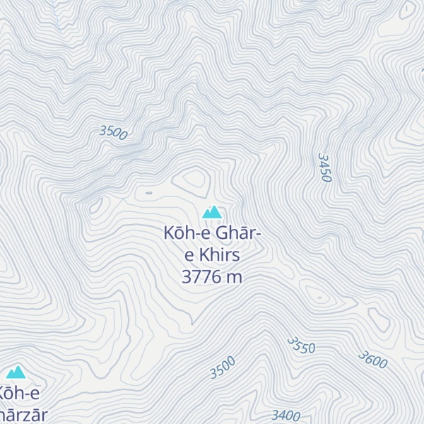 Map of Kōh-e Ghār-e Khirs