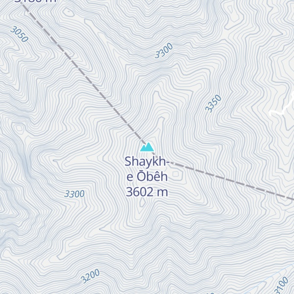 Map of Shaykh-e Ōbêh
